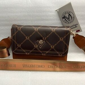 Valentino Orlandi Logo Quilted Wallet-On-Chain Crossbody – Italy – NWT